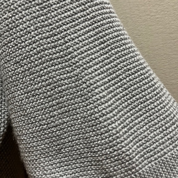 Sunny Studio silver women's glittery sweater top large - Picture 5 of 5